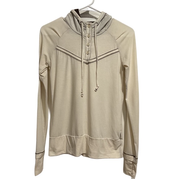 The North Face Tops - The North Face Women’s Henley Pullover Hoodie Ivory